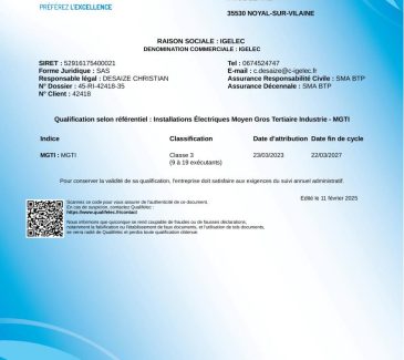 Qualifelec MGTI.1