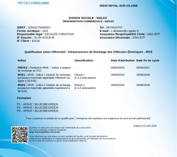 Qualifelec IRVE