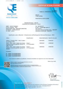 Certification Qualifelec IRVE 2025-2026