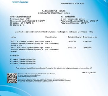 Qualifelec IRVE